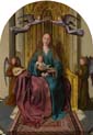 virgin and child enthroned with four angels